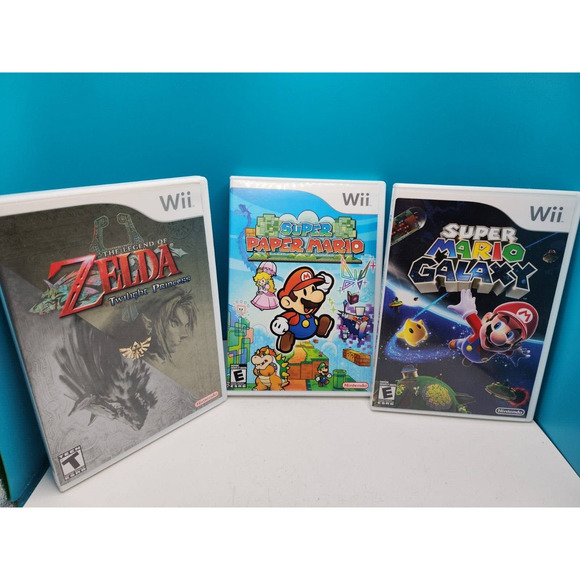 Nintendo Other - Super Paper Mario, Super Mario Galaxy and The Legend of Zelda Twilight Princess